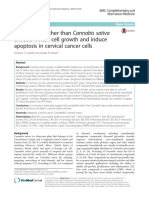 Article 002 - Cannabidiol Rather Than Cannabis Sativa Extracts Inhibit Cell Growth and Induce Apoptosis in Cervical Cancer Cells