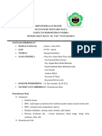 Kepaniteraaan Klinik Status Ilmu Penyakit Mata Fakultas Kedokteran Ukrida Rumah Sakit Mata "Dr. Yap" Yogyakarta