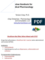 Review Handouts For Medical Pharmacology PDF