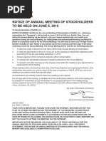 AGM Proxy Form Template | PDF