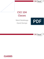 CSCI 104 Classes: Mark Redekopp David Kempe