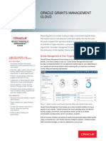 Oracle Grants Management Cloud Datasheet