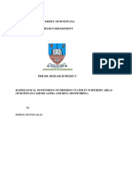 Radiological Monitoring of Drinking Water in Northern Areas of Botswana (Gross Alpha and Beta Monitoring) .