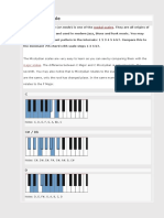 Piano Mixolydian Scales - Overview With Pictures