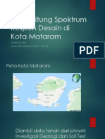 Respon spektrum daerah Kota Mataram