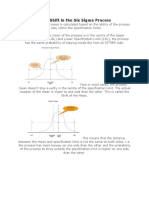 1.5 S Shift in The Six Sigma Process