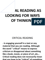 Chapter 2. Critical Thinking Reading