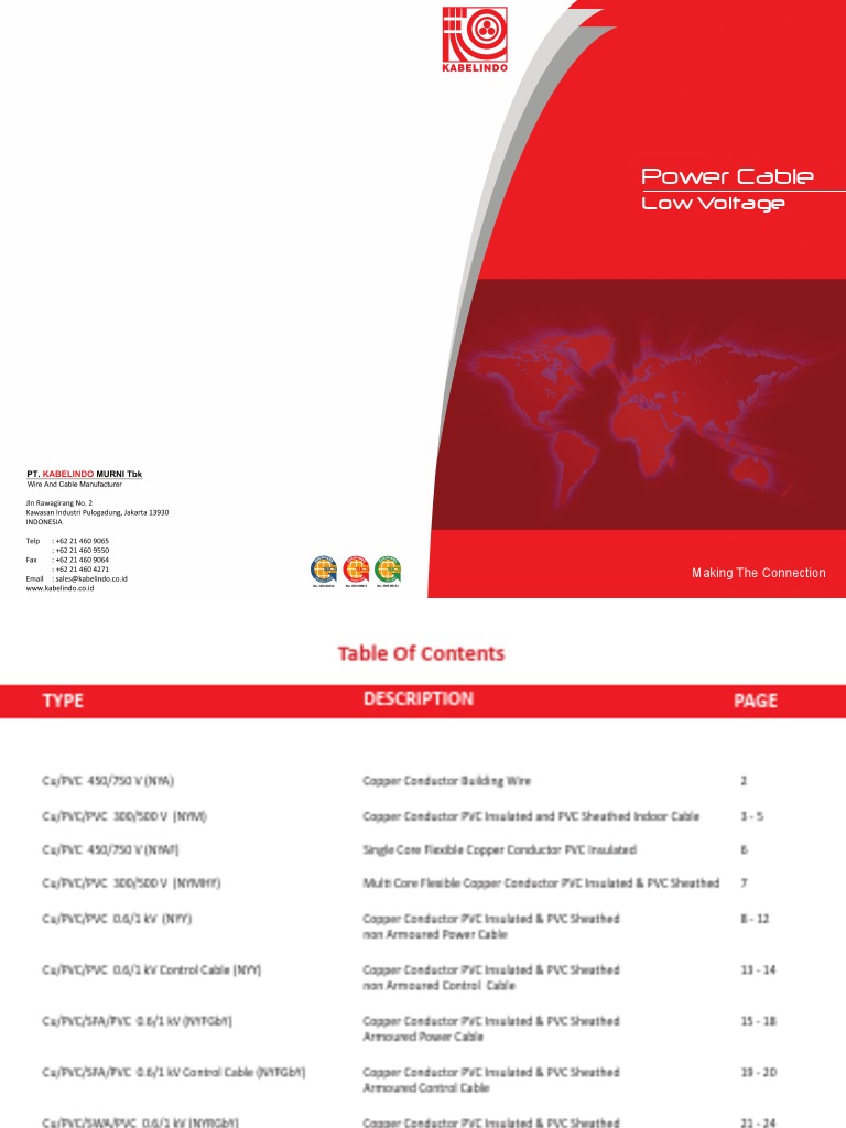 Power LV Copper PDF | PDF | Cable | Electrical Wiring