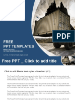 Forklift Handling The Container Box PowerPoint Templates Standard