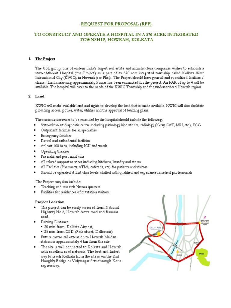 Hospital RFP for Developers | PDF | Hospital | Kolkata