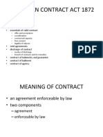 Indian Contract Act 1872 Key Elements