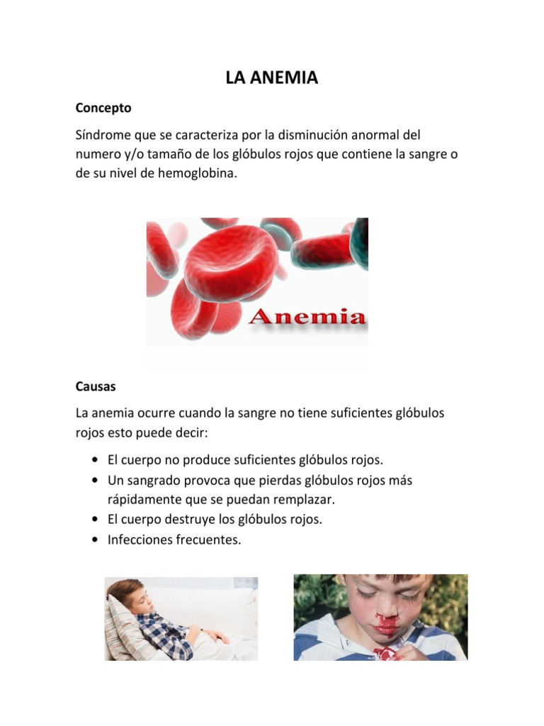 Guía Completa sobre la Anemia | PDF | Anemia | Glóbulo rojo