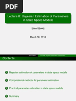 Lecture 8: Bayesian Estimation of Parameters in State Space Models