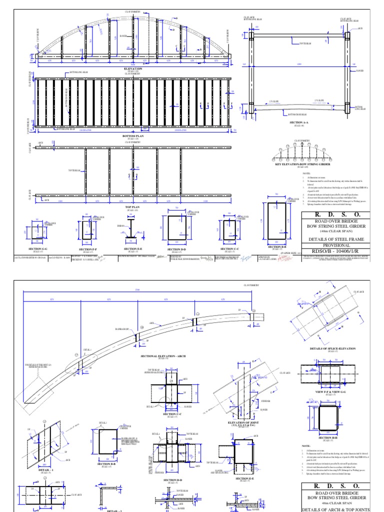 All RDSO Bow String Girder of span 6072 m Metal Fabrication