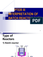 Interpretation of Batch Reactor Data