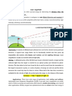 Laser Rangefinder Distance From The Device To A Place or Object