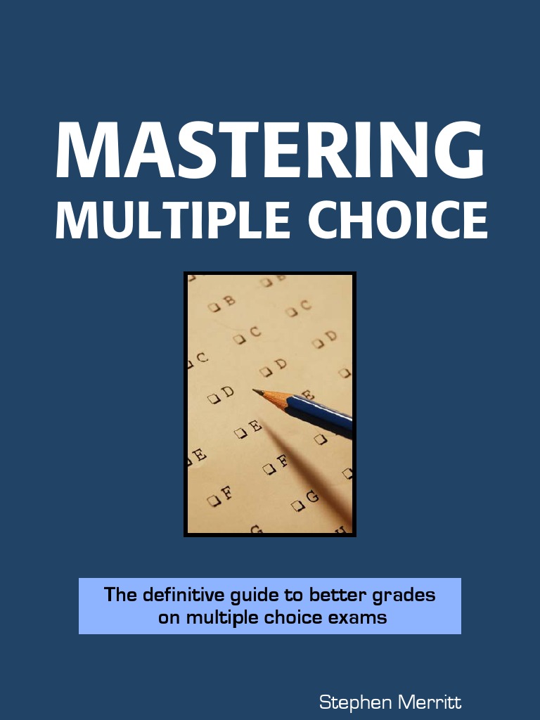 Sample multiple choice exam instructions image