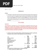 PARTNERSHIP Questions Problems With Answers