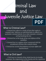 Criminal Law and Juvenile Justice Law