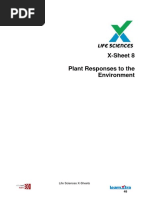 X-Sheet 8 Plant Responses To The Environment: Life Sciences X-Sheets