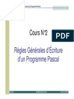 Cours 2 Regles General D Ecreture D Un Programe Pascal PDF
