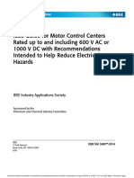 IEEE Guide For Motor Control Centers Rated Up To and Including 600 V AC or 1000 V DC With Recommendations Intended To Help Reduce Electrical Hazards