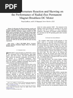 Effect Armature Reaction The Magnet Motor: of and On Performance of Radial-Flux Permanent Brushless