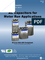 AC Capacitors for Motor Run Applications