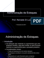 ADMINISTRAÇÃO DE ESTOQUES