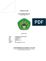 Makalah Manajemen Proyek Pak Heru