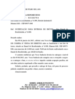 Joelio Nepomuceno Notificacao Extrajudicial Entrega Terreno Brasileirinho