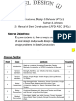 Ed.) Salman & Johnson. 2) Manual of Steel Construction (LRFD) AISC (3 Ed.)