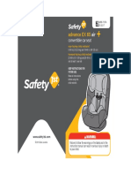 User Guide - Safety 1st Advance EX 65 Air Convertible Car Seat - Item No CC164 (1)