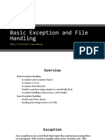 03 Basic Exception and File Handling