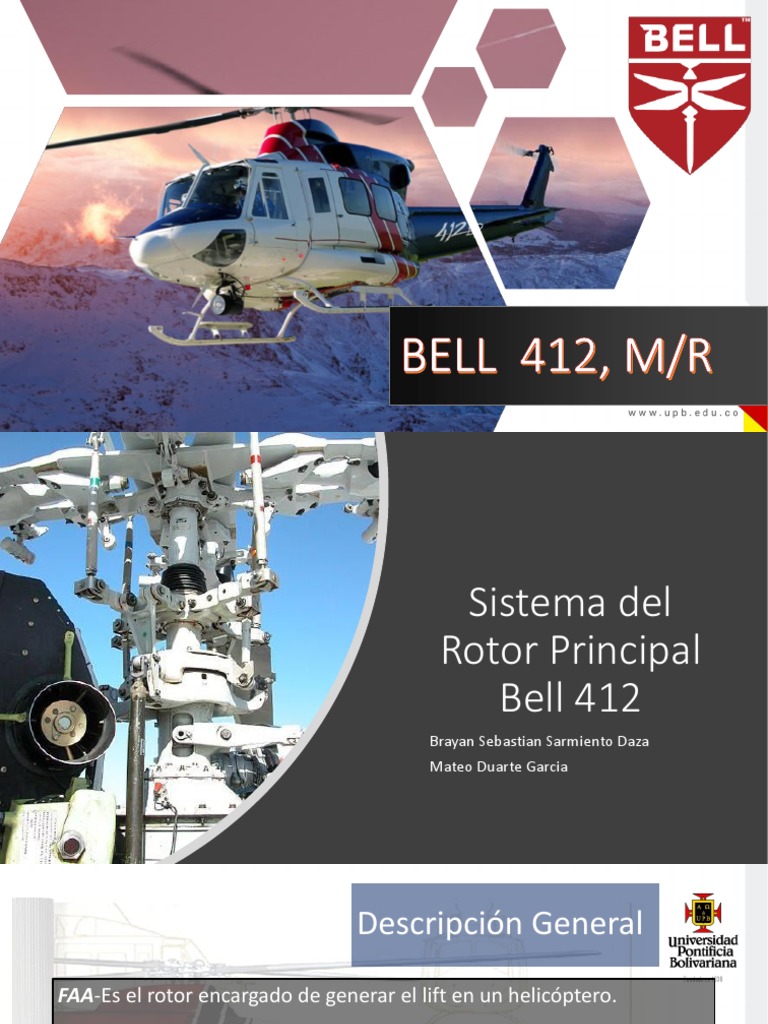Sistema de Rotor Principal Bell 412 | PDF | Ingeniería mecánica ...