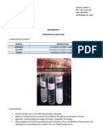 Experiment 9 Properties of Proteins