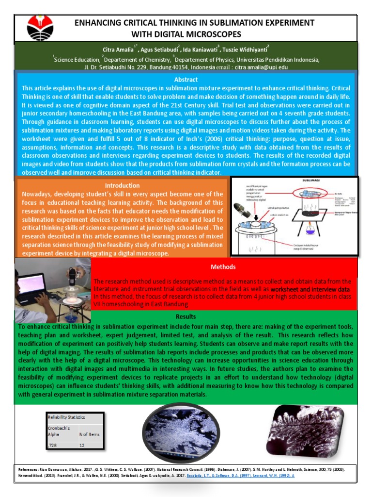Word Upi Citra Amalia Poster Presentation Experiment Critical Thinking