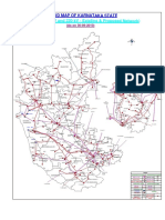 (765 KV, 400kV and 220 KV - Existing & Proposed Network) : Grid Map of Karnataka State