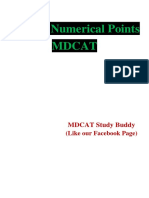 MDCAT Biology Numerical Points Study Guide