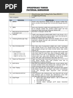 Tabel Spek Material | PDF
