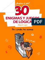30 Enigmas y Juegos de Lógica