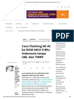 Cara Flashing Mi 4C Ke ROM MIUI 9 Bhs Indonesia Tanpa UBL Dan TWRP - F-Tips