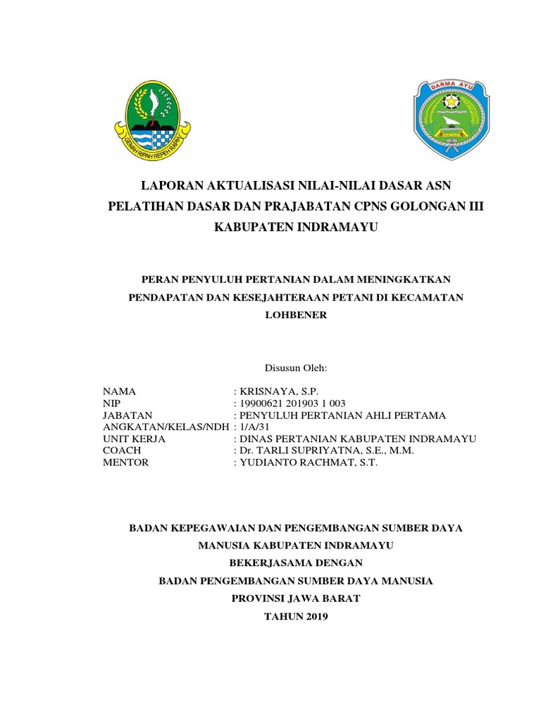 Cover Rancangan Aktualisasi