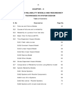 Chapter - 3 System Reliability Models and Redundancy Techniques in System Design