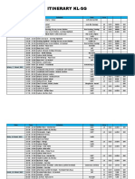 Itinerary KL-SG: Date Time Schedule Note Price