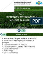 Introdução à Forragicultura e Sistemas de Produção