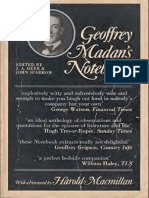 Geoffrey Madan's Notebooks - J.A. Gere & John Sparrow - 1981