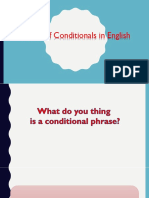 Types of Conditionals in English