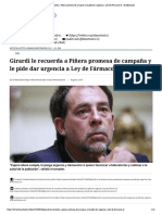 Girardi Le Recuerda A Piñera Promesa de Campaña y Le Pide Dar Urgencia A Ley de Fármacos II