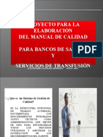 ELABORACION DE MANUAL DE CALIDAD TRAnSFUSION PDF